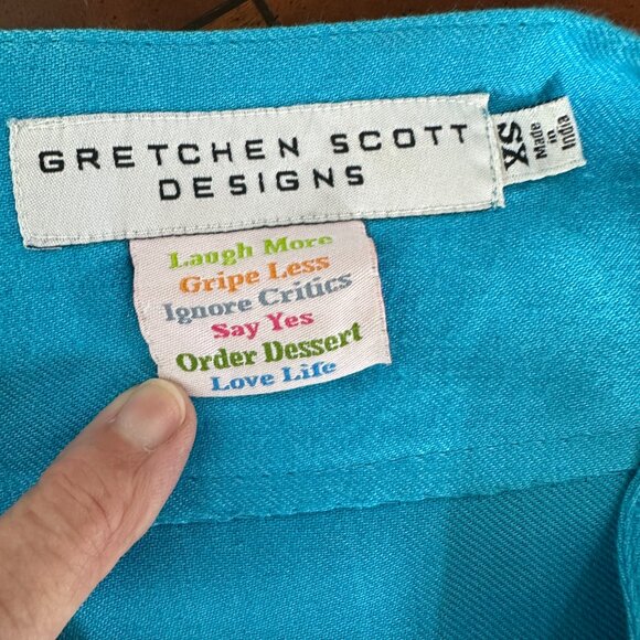 Womens tunic top with embroidery by Gretchen Scott Designs Size XS/S - Picture 5 of 5